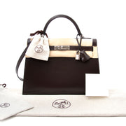 Buy a secondhand Hermes Kelly Chocolate 32 + Strap at the right price