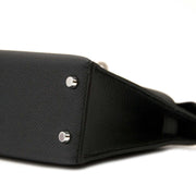 skip the waitinglist shop safe online your 100% authentic Hermès Kelly II Mini Veau Epsom Black PHW