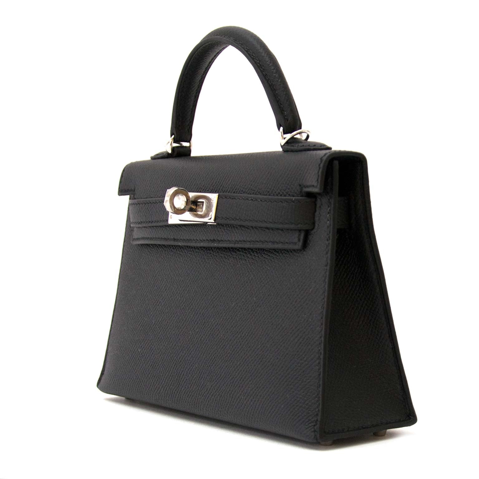 kauf Hermès Kelly II Mini Veau Epsom Black PHW