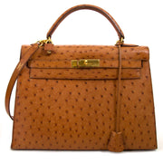 Koop en verkoop uw authentieke Hermès Kelly Ostrich 32 GHW aan de beste prijs bij Labellov in Antwerpen