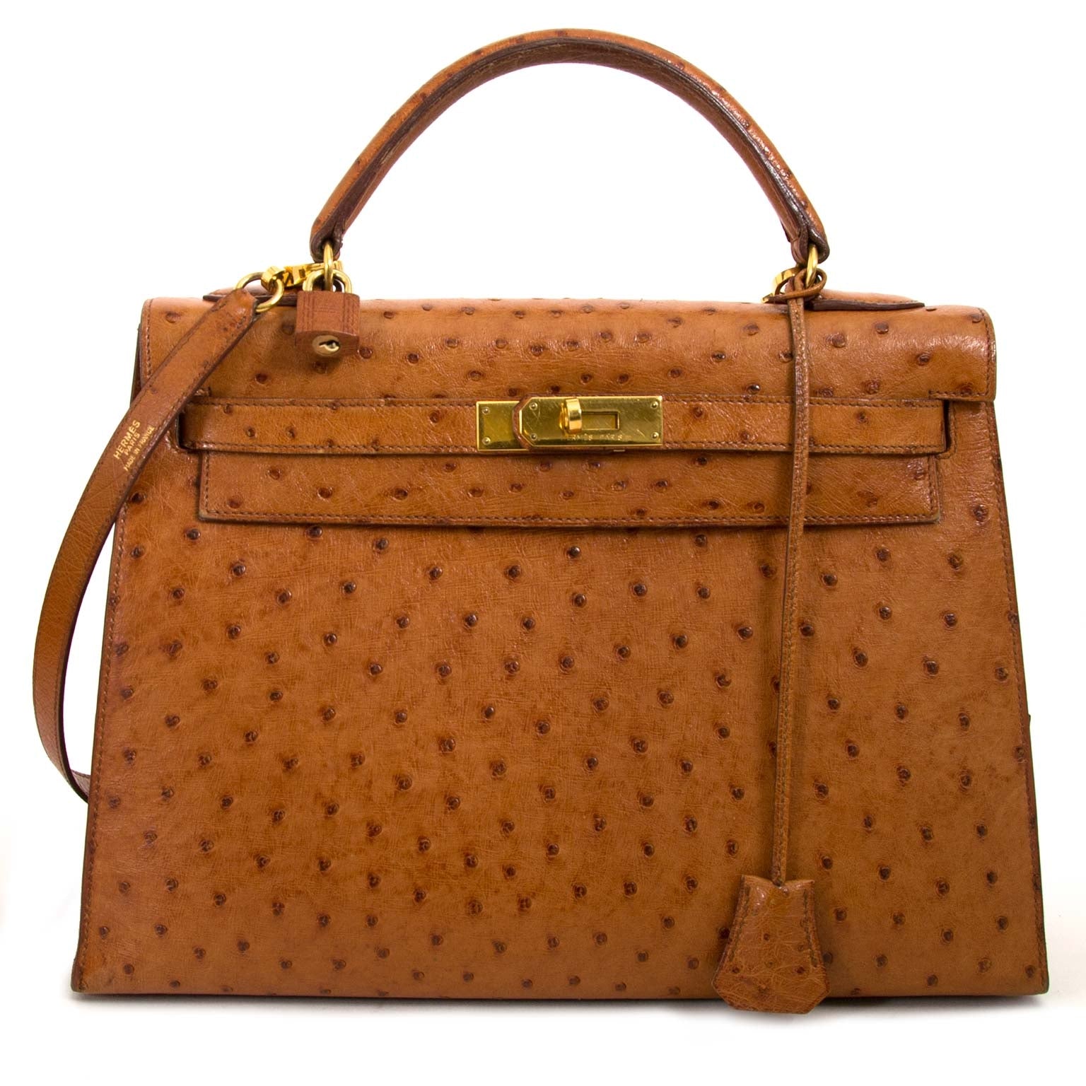 Koop en verkoop uw authentieke Hermès Kelly Ostrich 32 GHW aan de beste prijs bij Labellov in Antwerpen