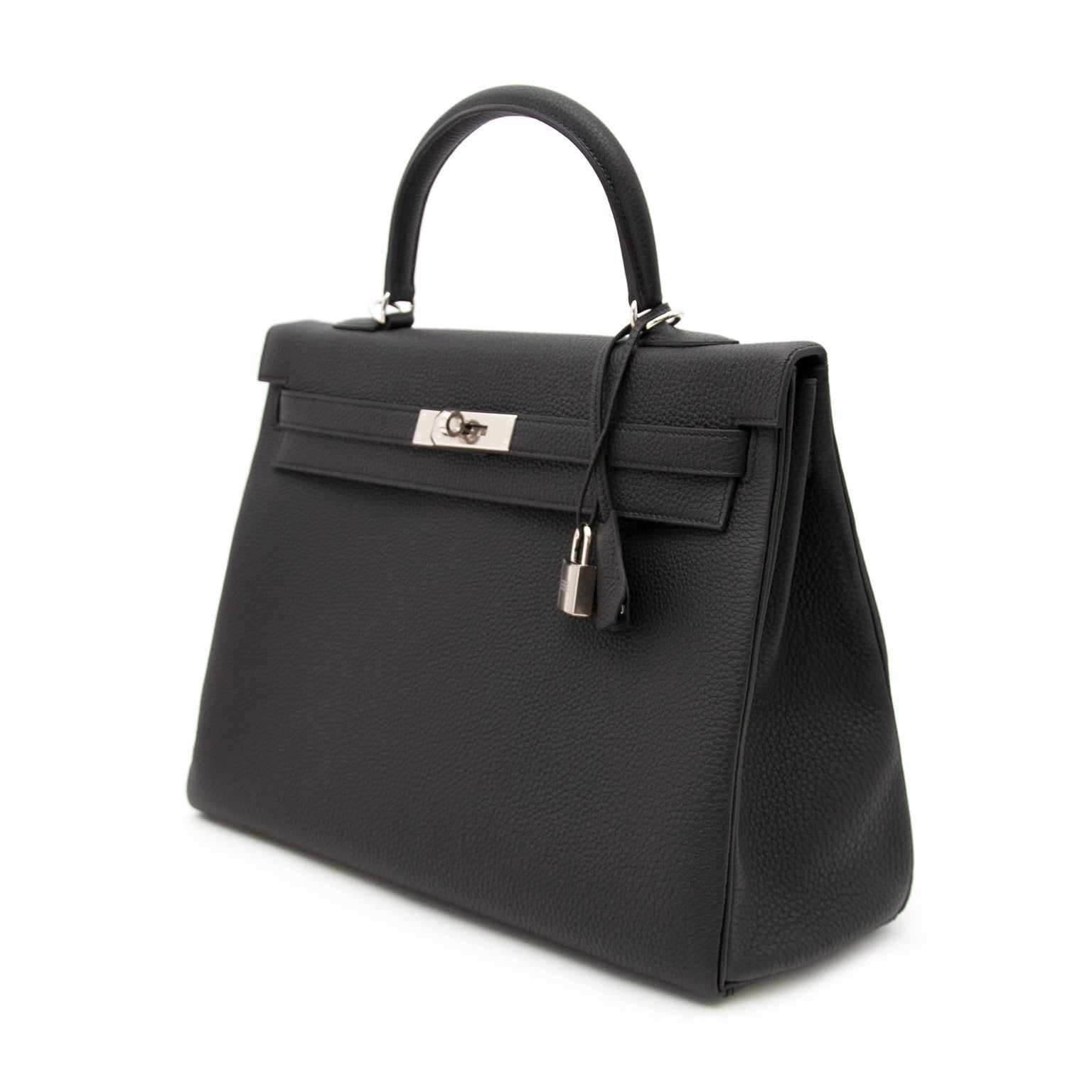 Koop 100% authentieke hermes kelly tas 35 zwart togo nu online bij labellov.com