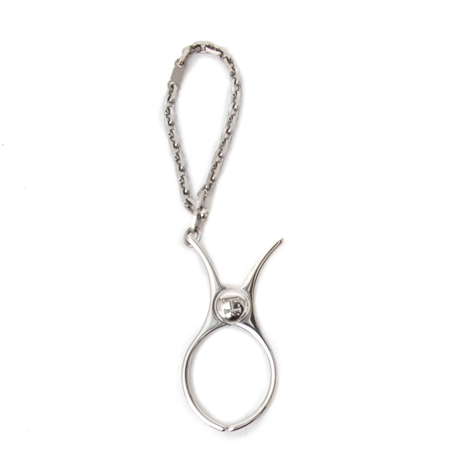 Hermès H Logo Silver Filou Glove Holder Key Chain for sale online