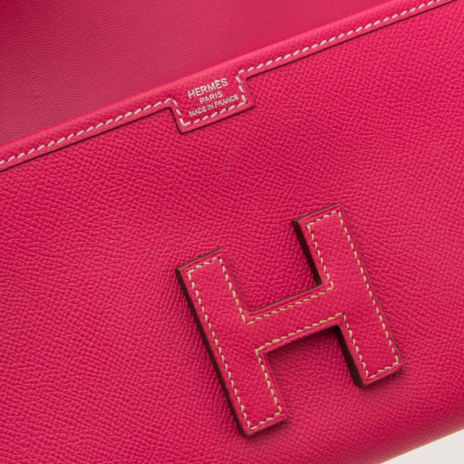 hermes jige elan 29 veau epsom rose tyrien clutch now for sale at labellov vintage fashion webshop belgium
