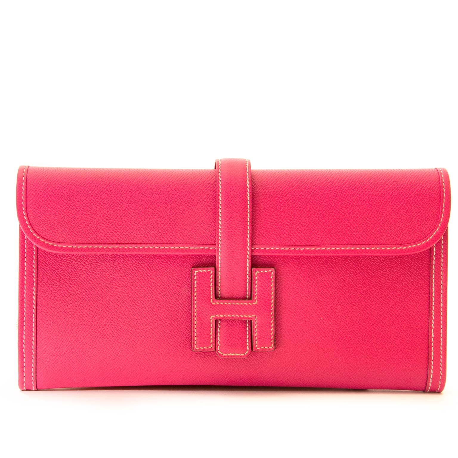 hermes jige elan 29 veau epsom rose tyrien clutch now for sale at labellov vintage fashion webshop belgium
