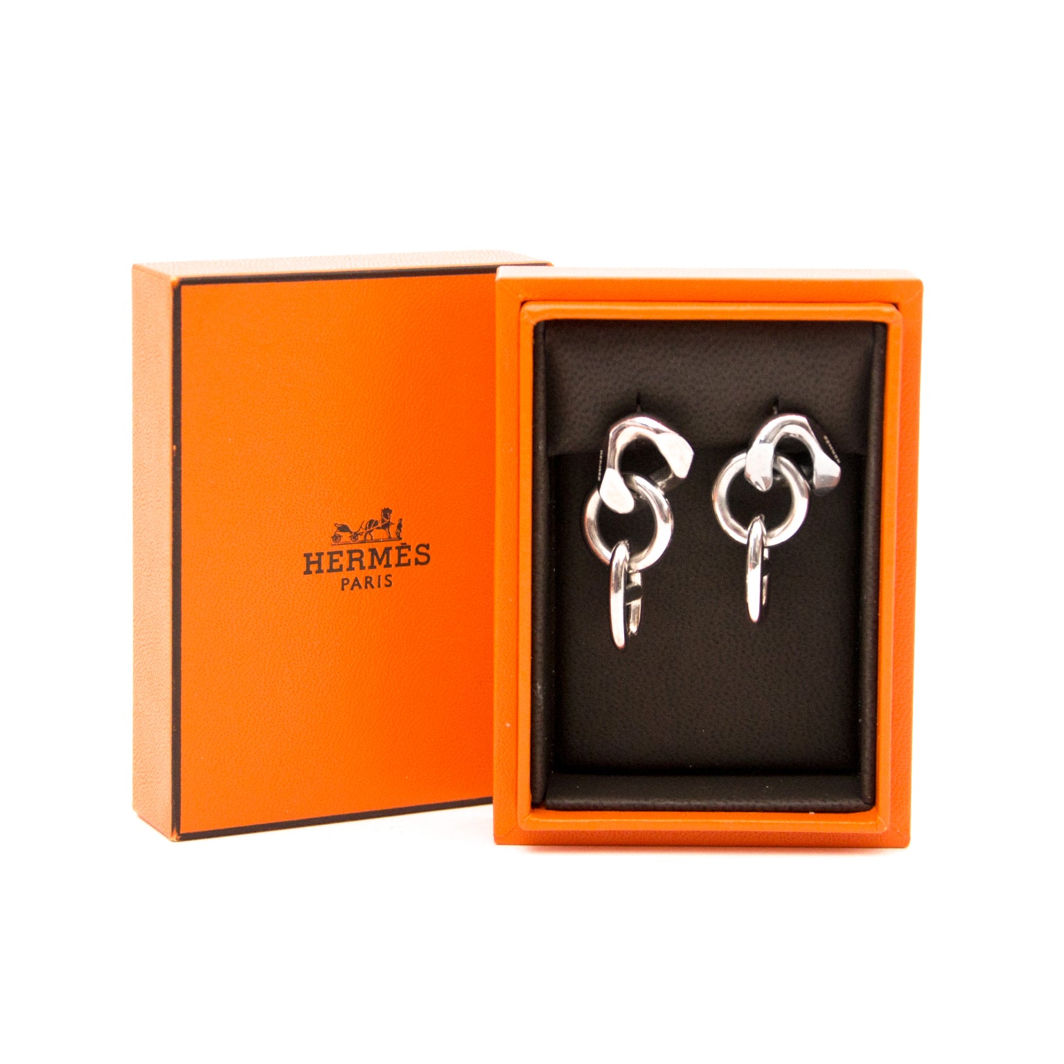 koop veilig online aan de beste prijs tweedehands Hermes Chaine D'ancre Earrings