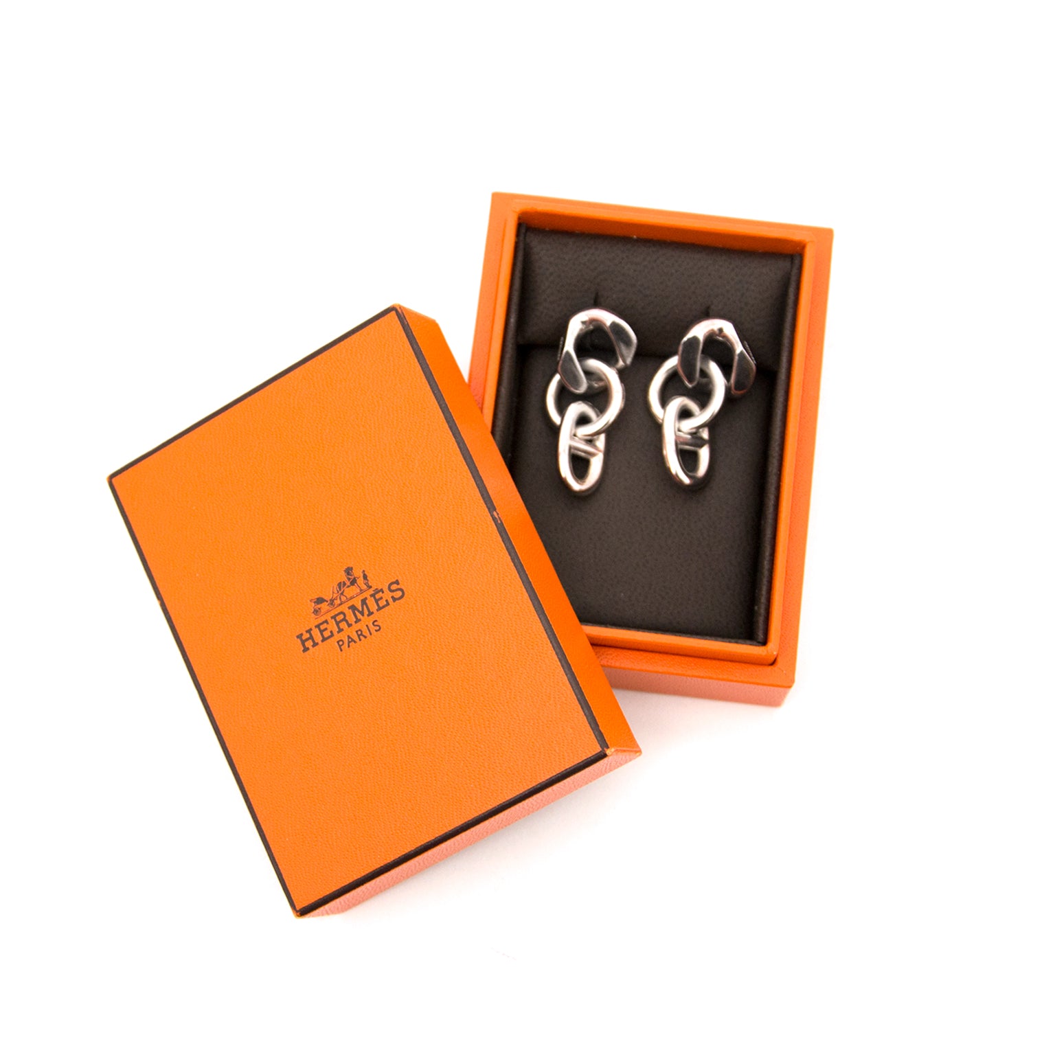 koop online aan de beste prijs Hermes Chaine D'ancre Earrings