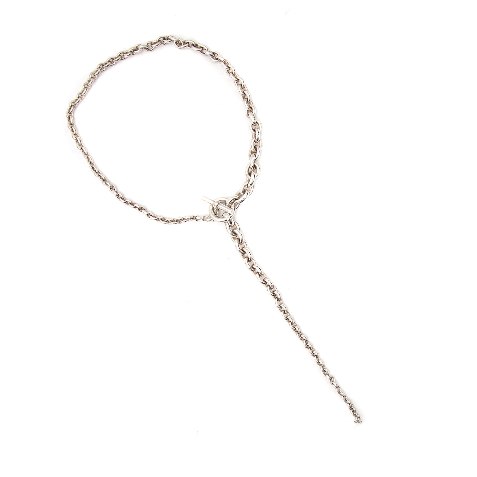Hermes Crescendo silver necklace now online at labellov.com for the best price