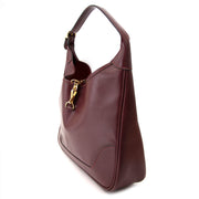 shop safe and secure at labellov.com Hermès Trim Calf Leather Bordeaux Hobo Bag