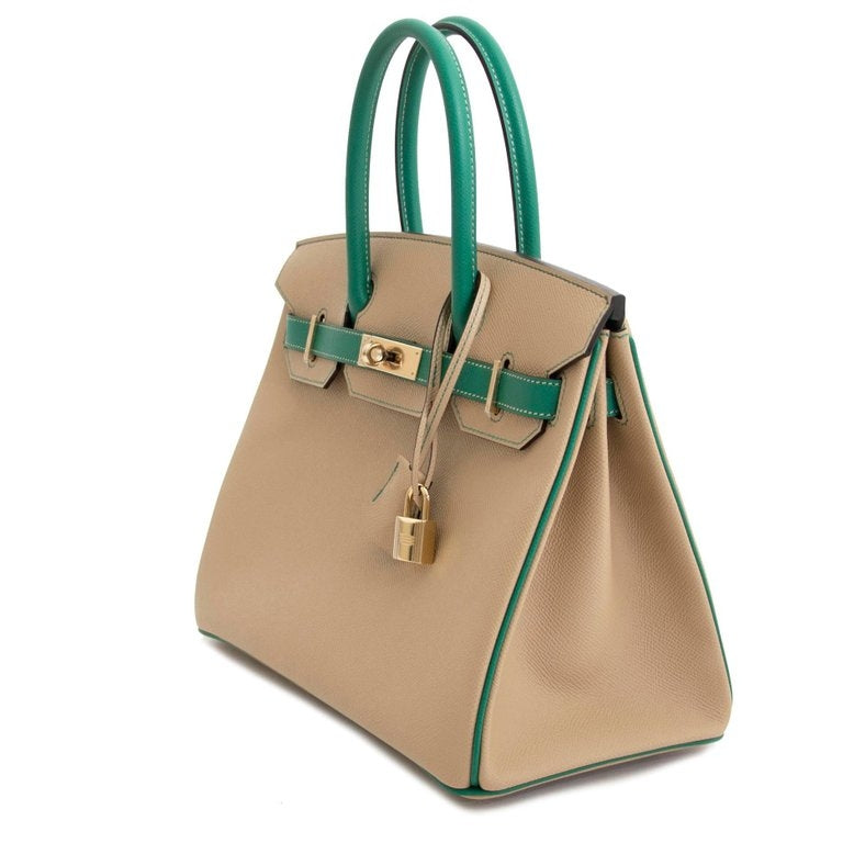 koop online tegen de beste prijs shop safe onilne Hermès Birkin 30 HSS Trench x Vert Vertigo Epsom GHW