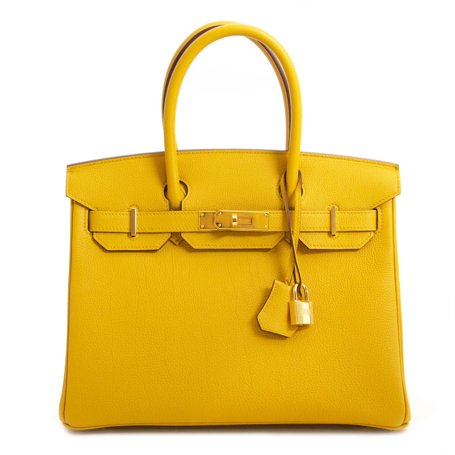 koop online Never Used Hermes Birkin 30 Jaune Ambre Togo GHW