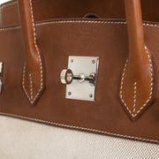 Hermès Birkin 35 Barenia & Toile Naturel