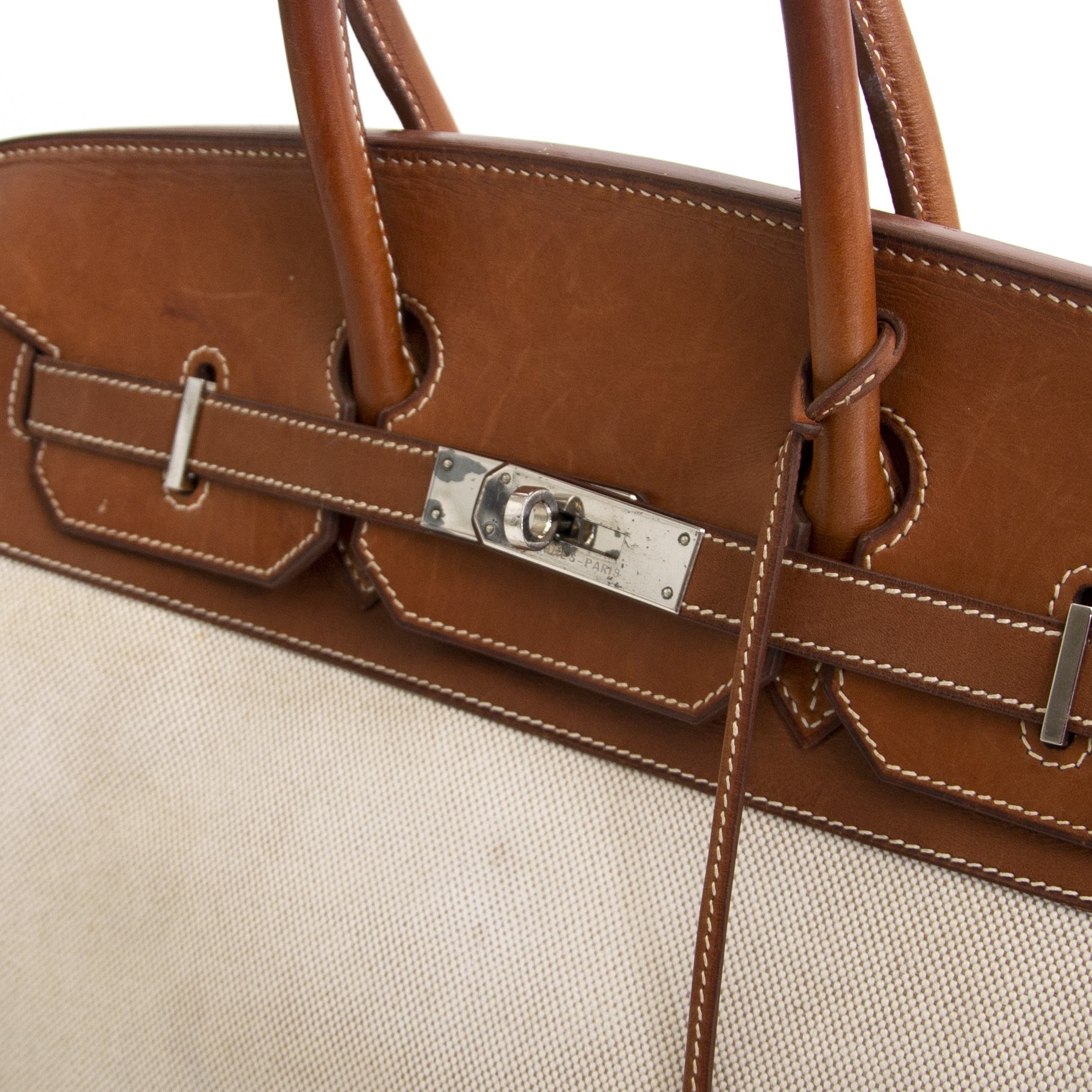 Hermès Birkin 35 Barenia & Toile Naturel pour le meilleur prix chez Labellov à Anvers