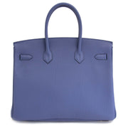 skip the watinglist and get your Hermès Birkin 35 Togo Bleu Brighton GHW right now on labellov.com antwerp