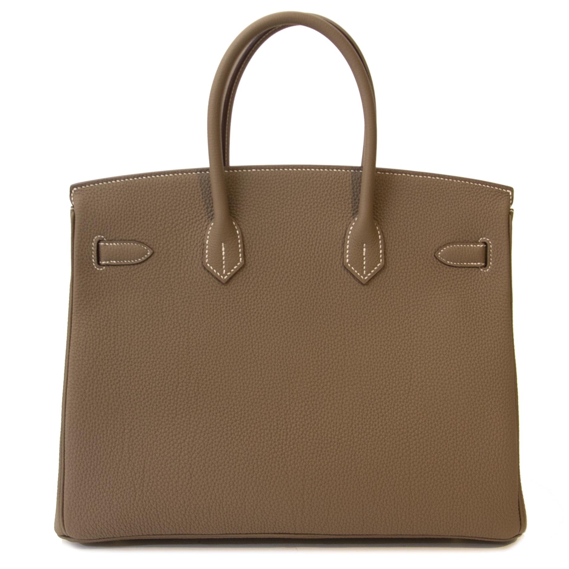 Hermès Birkin 35 Etoupe Togo GHW authenticity guaranteed
