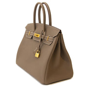 Hermès Birkin 35 Etoupe Togo GHW for sale online at Labellov secondhand luxury in Antwerp