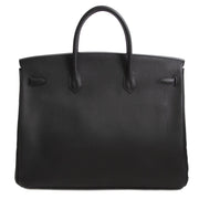 koop jou tweedehands Hermès Birkin 40cm Black Clemence Taurillon PHW