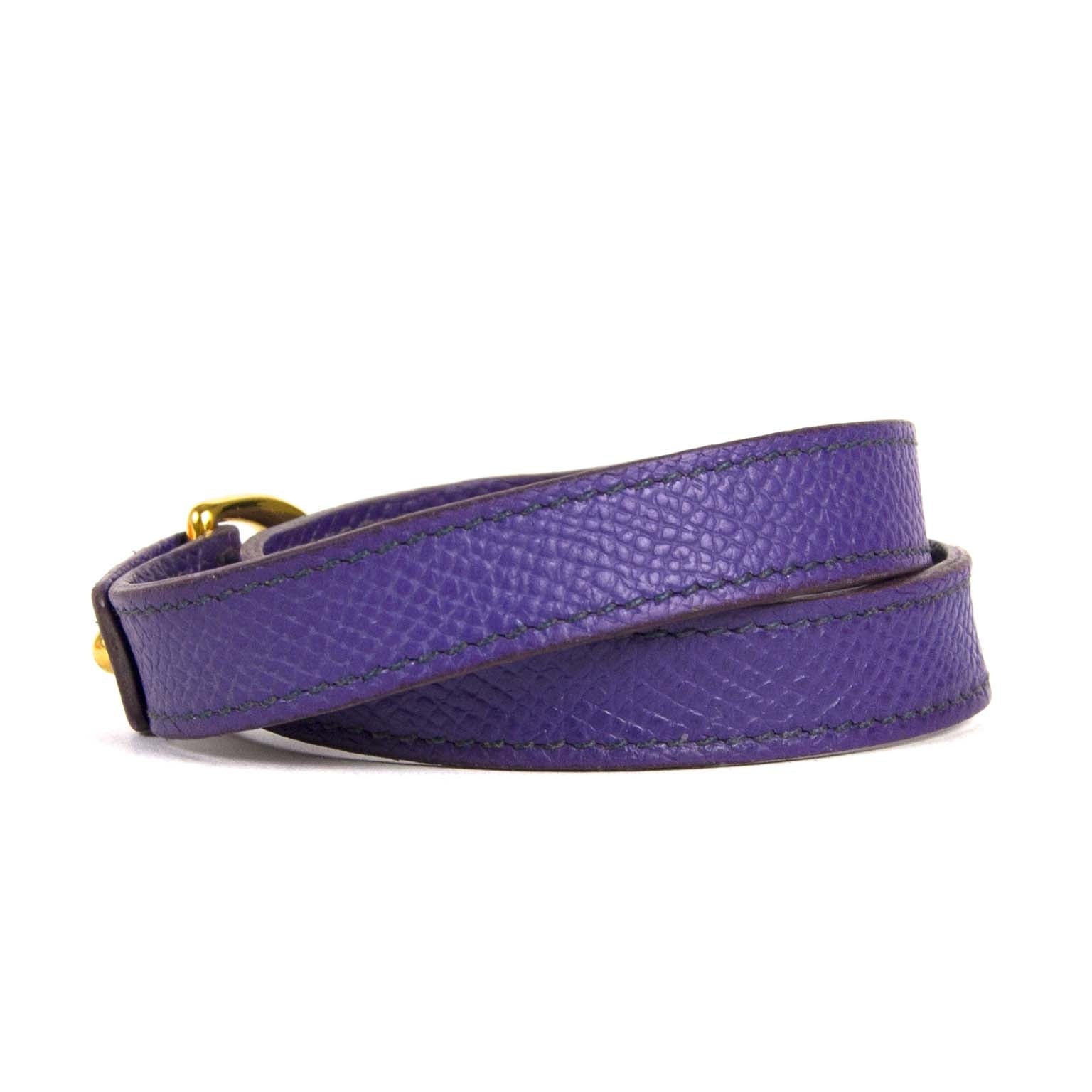 Hermès Purple Pavane Double Tour Bracelet