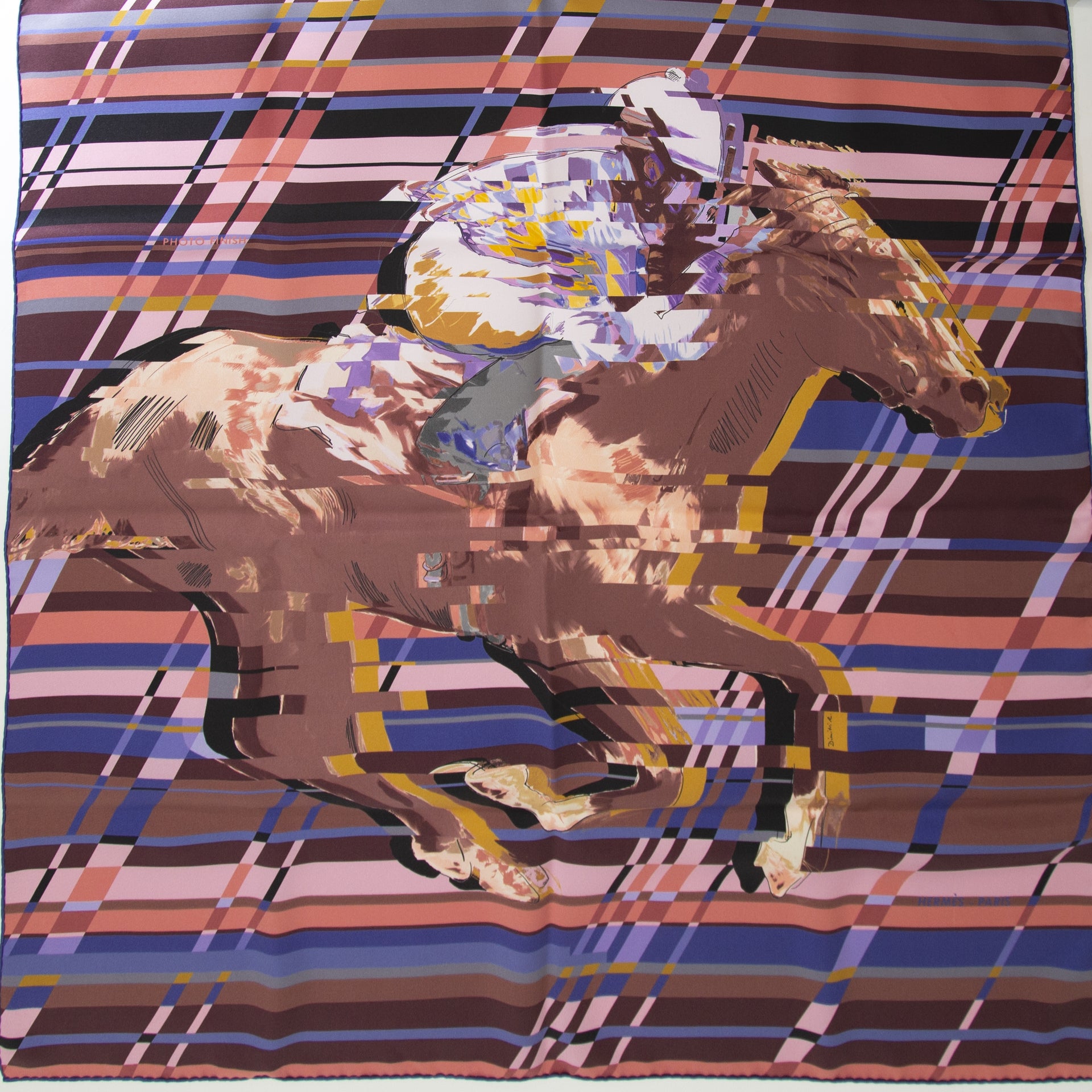 Hermès Carré en Soie "Photo Finish"