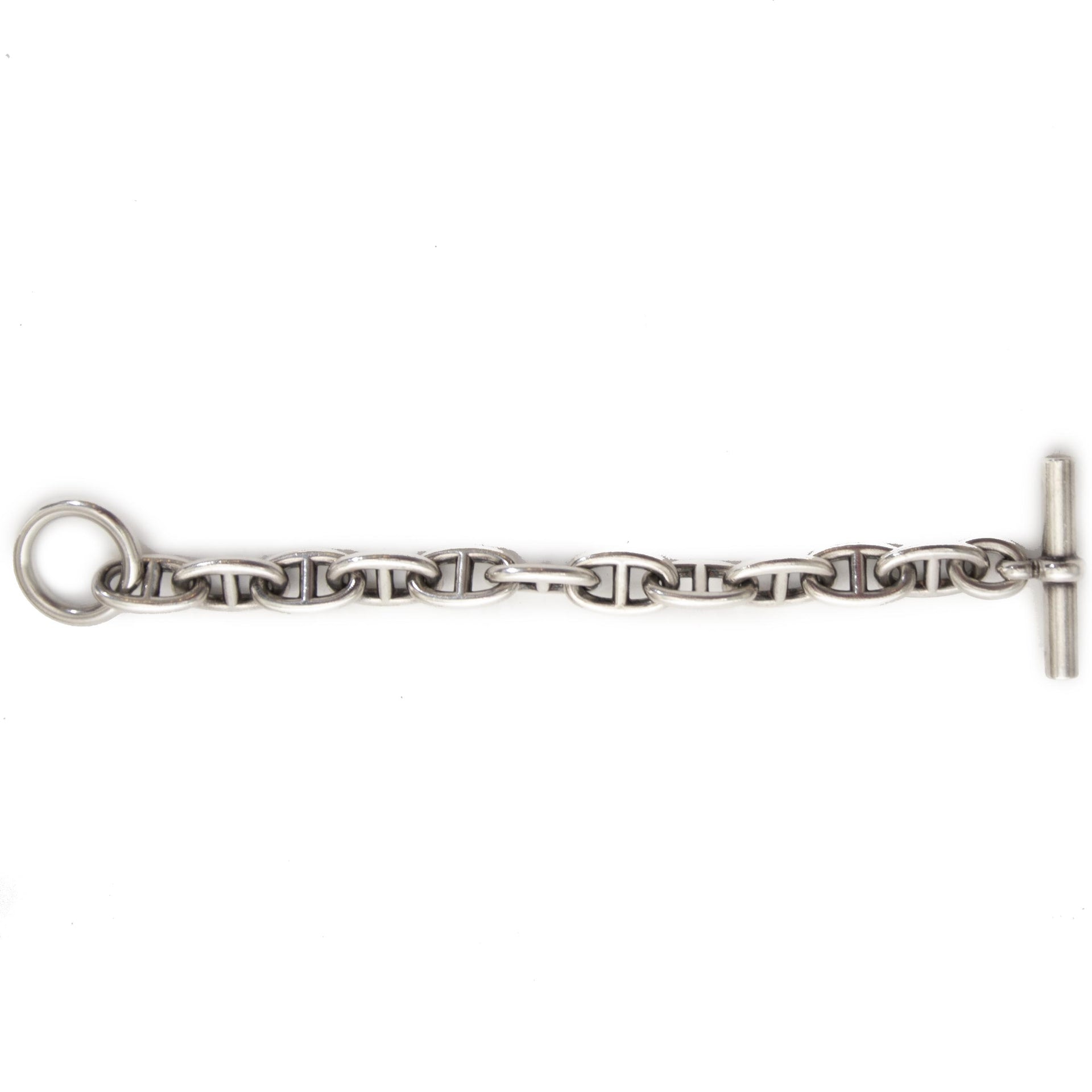 shop safe online secondhand Hermes Chaine D'Ancre Silver Bracelet