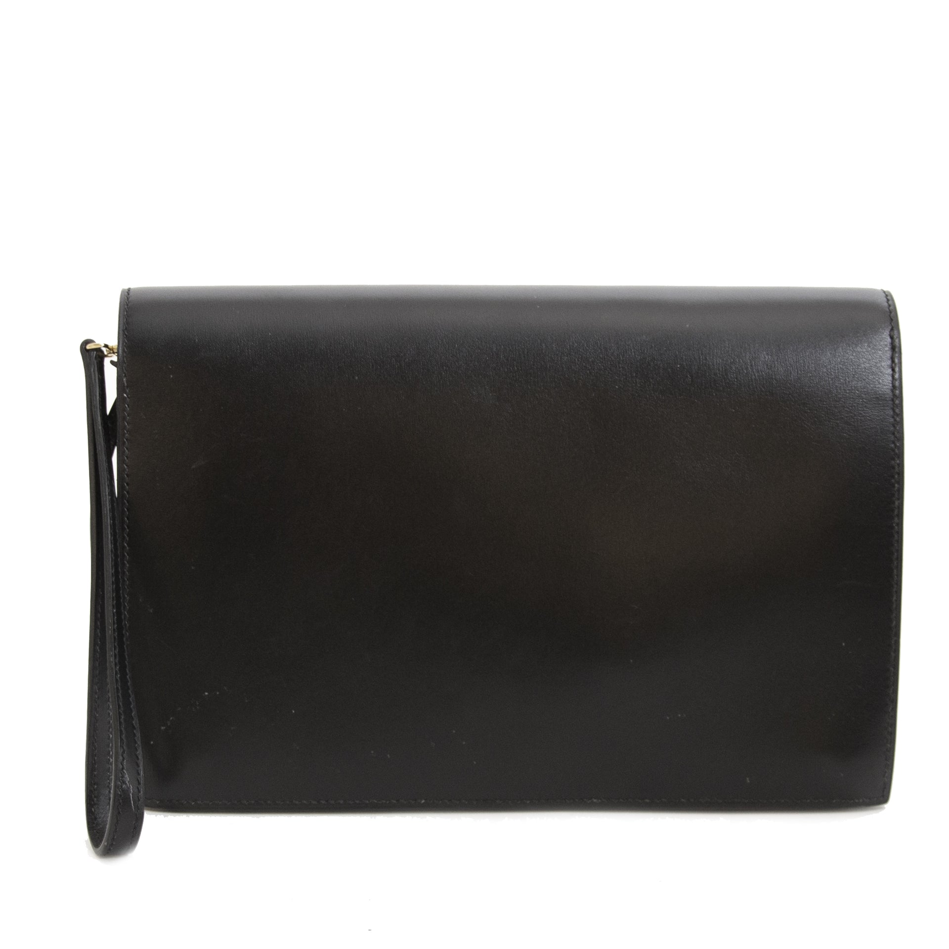 Hermes Black Box Calf Pochette Jet