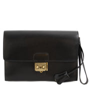 Hermes Black Box Calf Pochette Jet