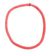 Authentic second hand vintage Hermès Coral Petit H Pleated Necklace buy online webshop LabelLOV