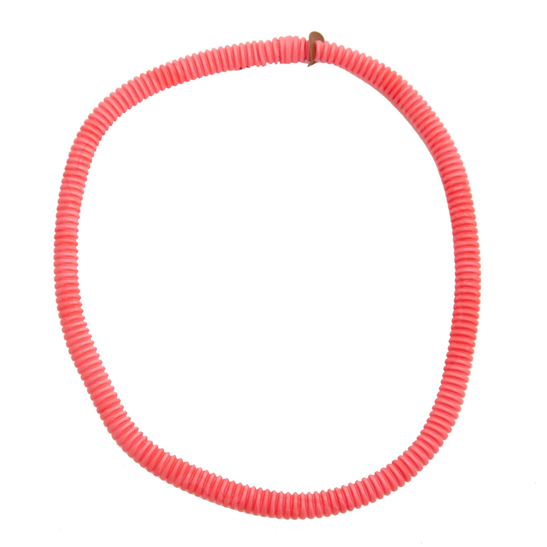 Authentic second hand vintage Hermès Coral Petit H Pleated Necklace buy online webshop LabelLOV