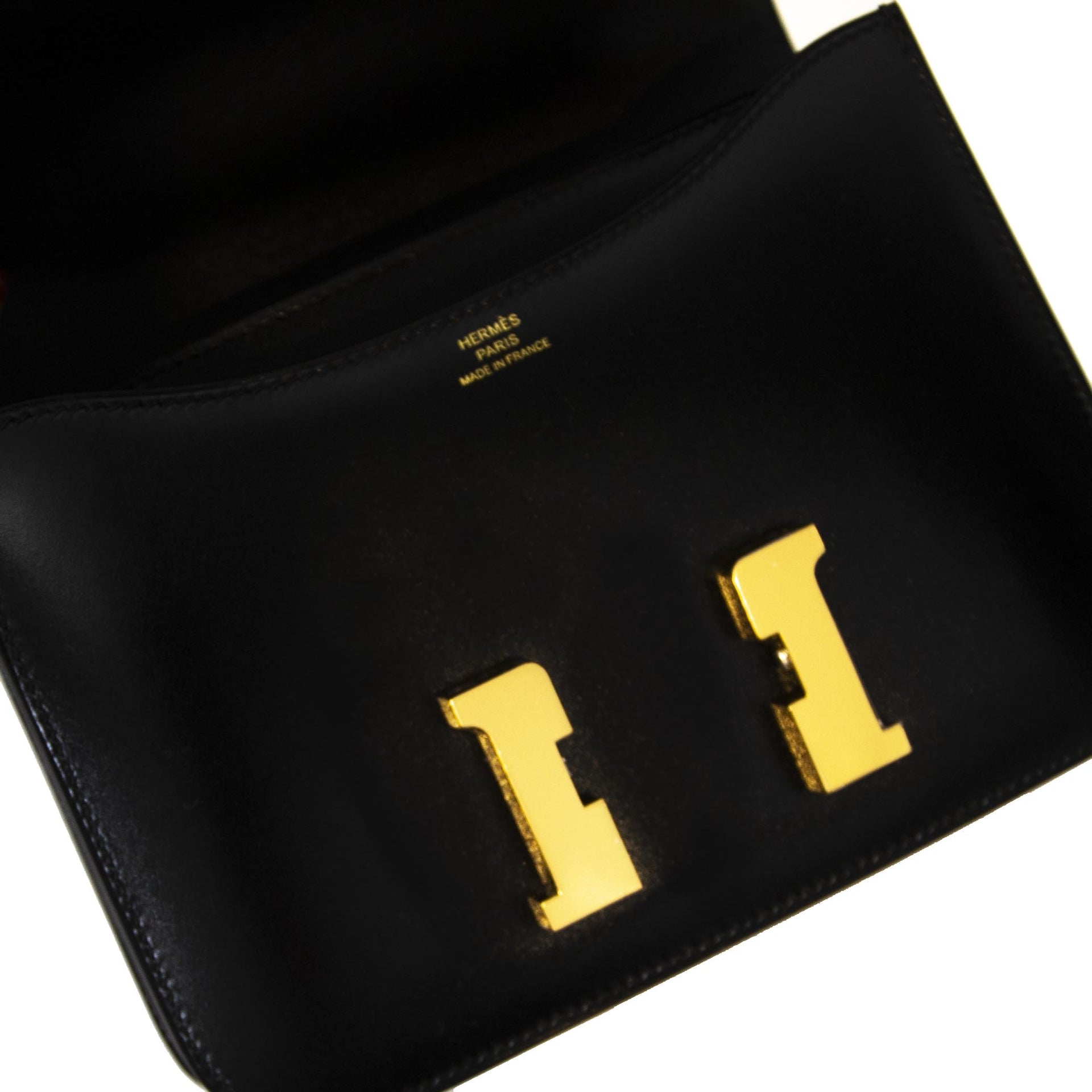 Buy and sell your 100% authentic Hermès Constance III Mini Veau Box Black for the best price