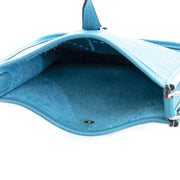 skip the waitinglist Hermes Mini Evelyne Turquoise Clémence Taurillon Shoulder Bag
