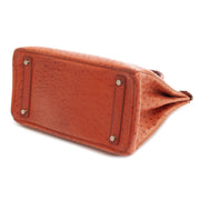 Hermès Birkin / HAC 32 Tangerine Ostrich Leather Brushed Hardware