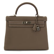 Hermès Kelly 32 Togo Etoupe PHW skip the waitinglist and get yours right now