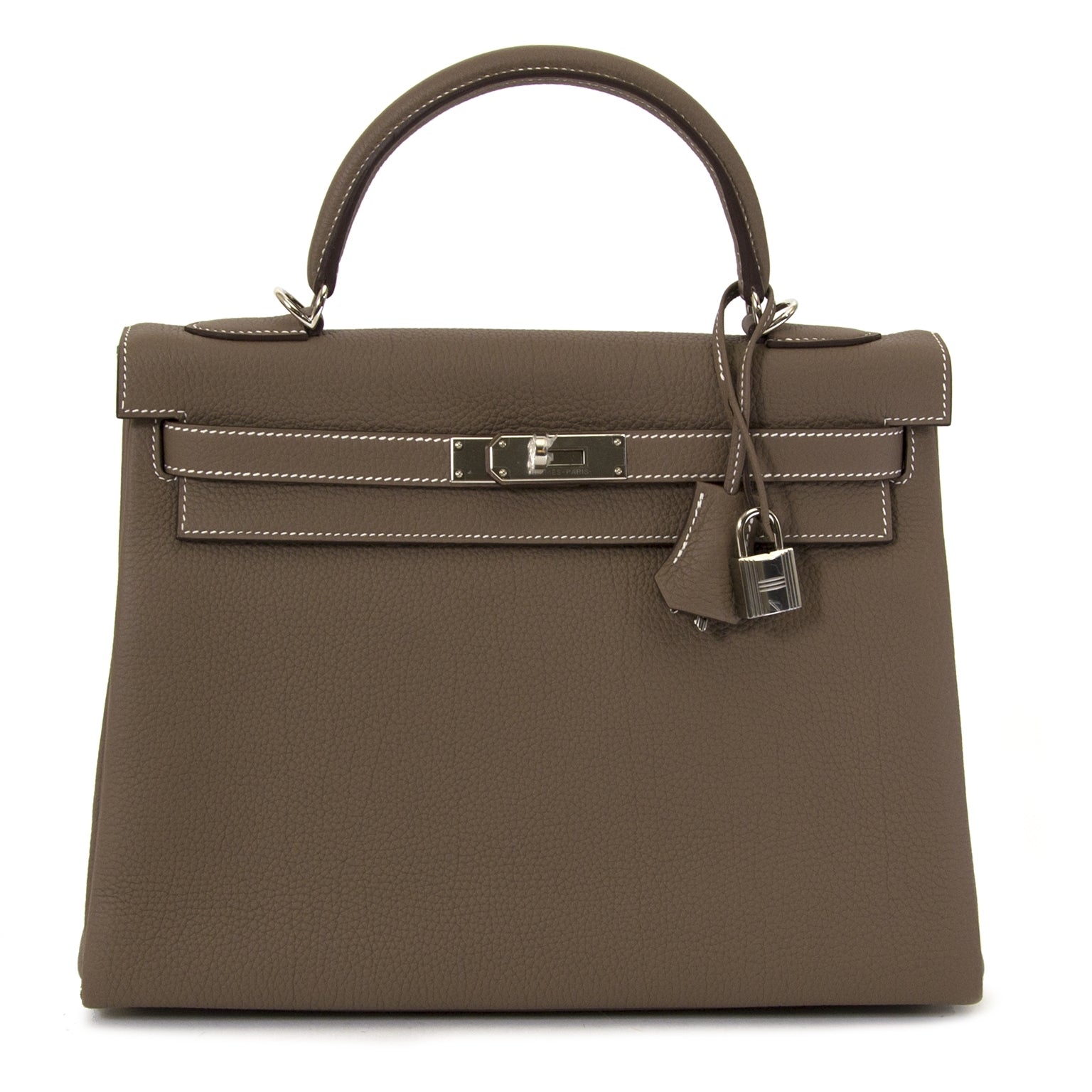 Hermès Kelly 32 Togo Etoupe PHW skip the waitinglist and get yours right now