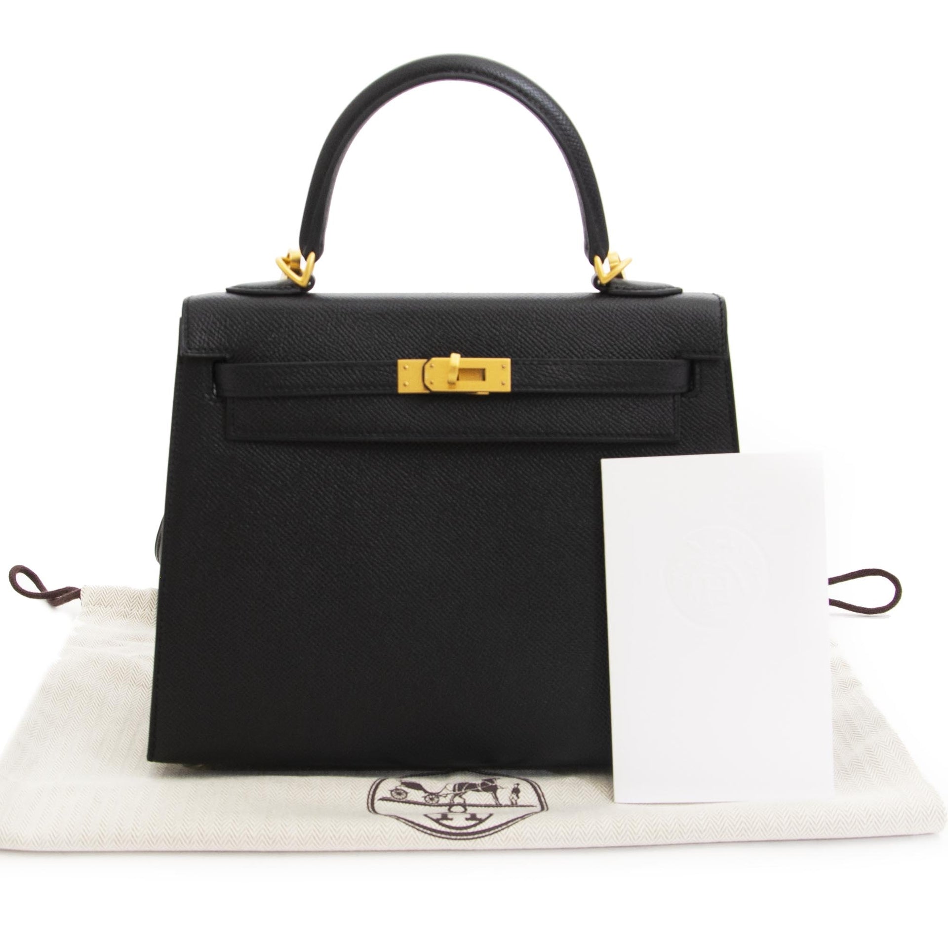 Hermès Kelly 25cm HSS Black Epsom Brushed GHW Rose Pourpre Horseshoe