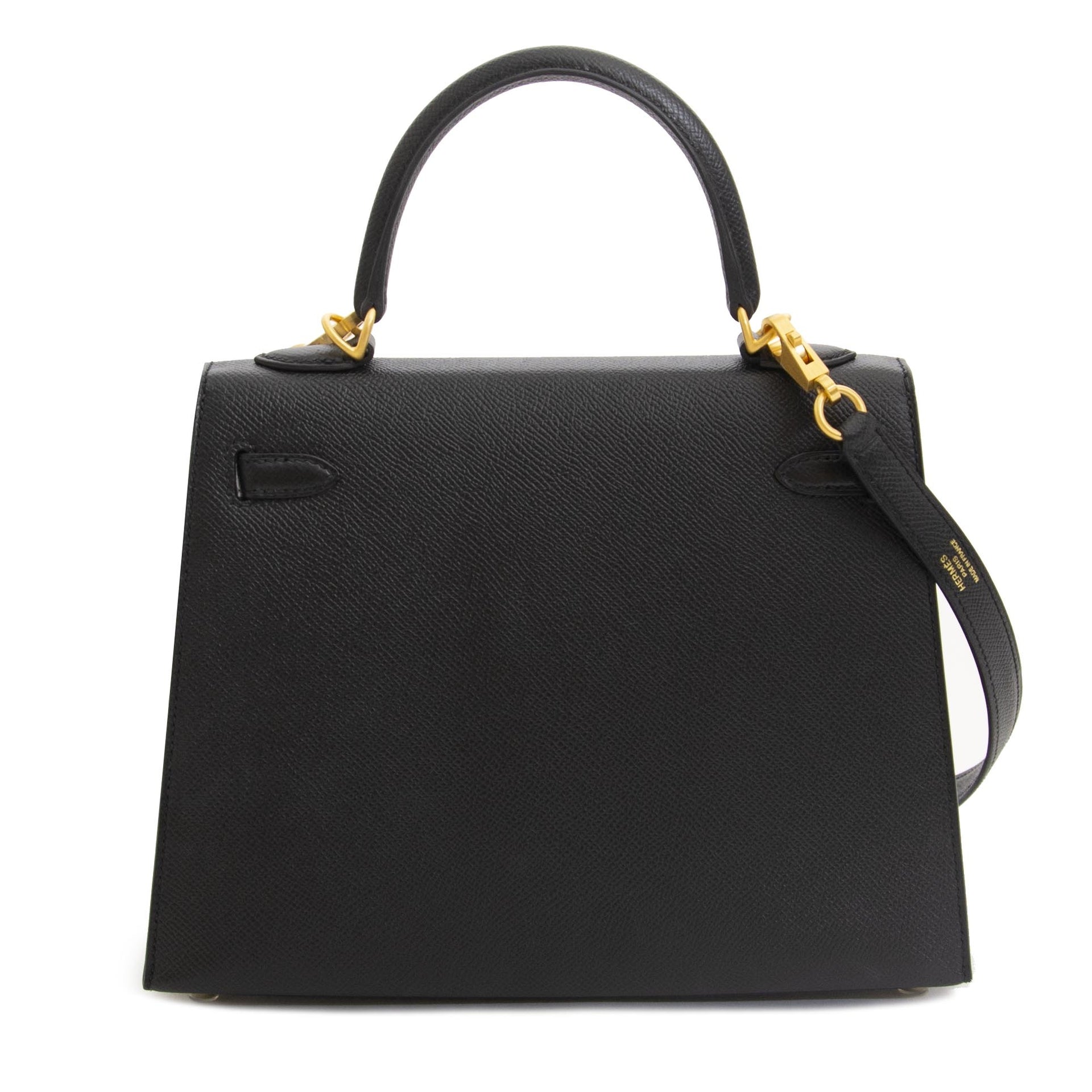 Hermès Kelly 25cm HSS Black Epsom Brushed GHW Rose Pourpre Horseshoe