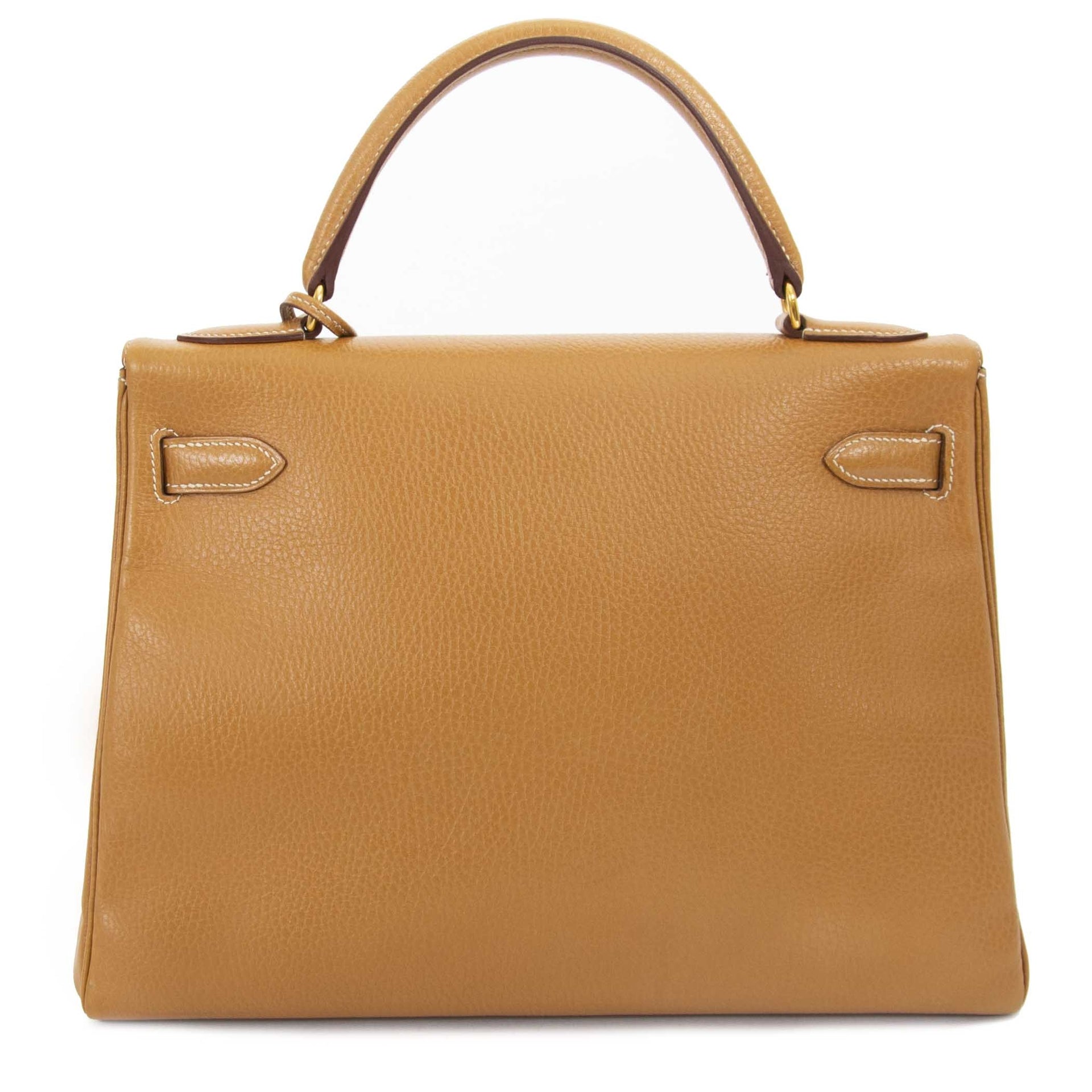 acheter en ligne chez labellov.com Hermès Kelly 32 Veau Ardennes Natural Color