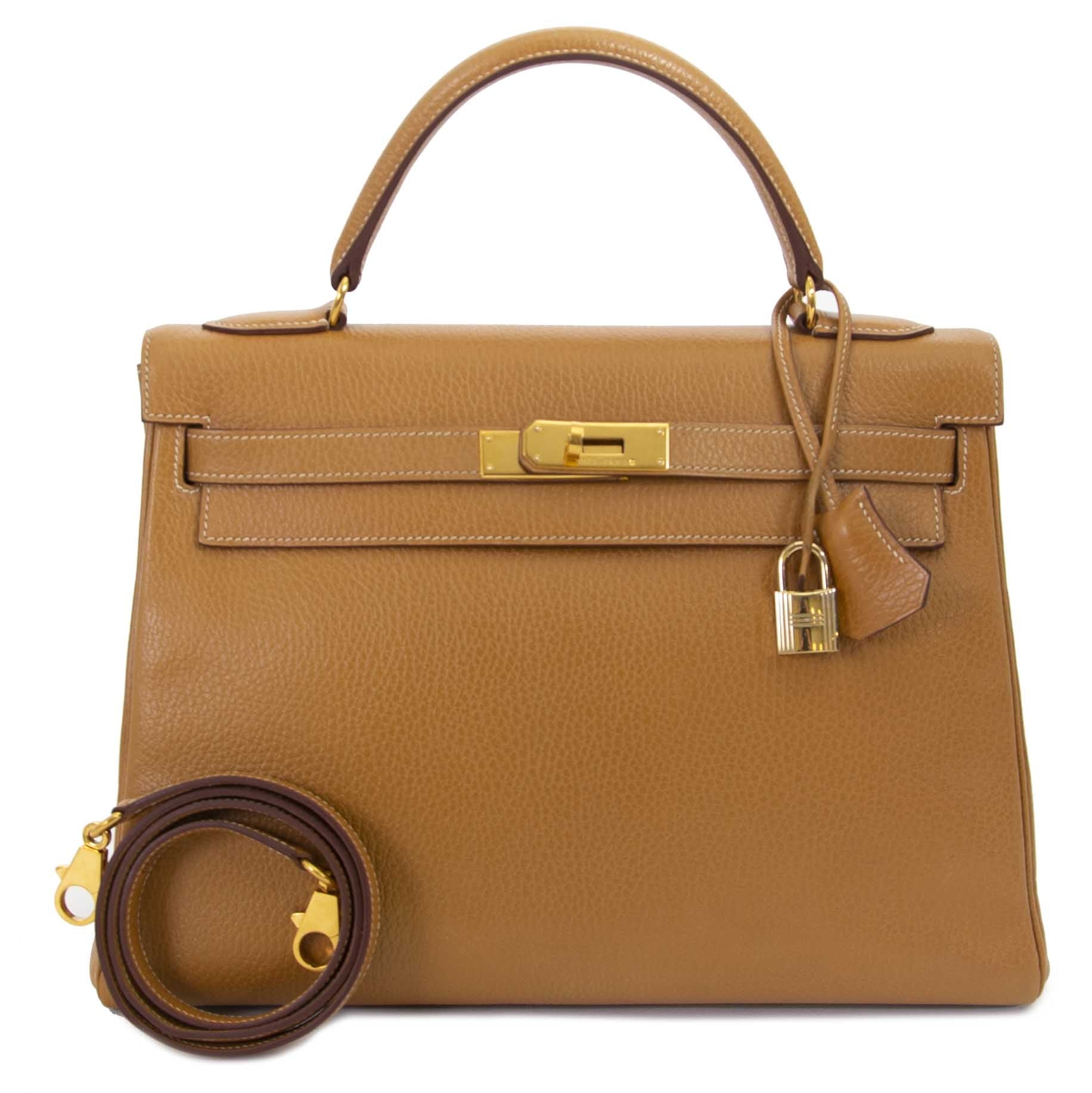 Hermès Kelly 32 Veau Ardennes Natural Color now online at labellov.com
