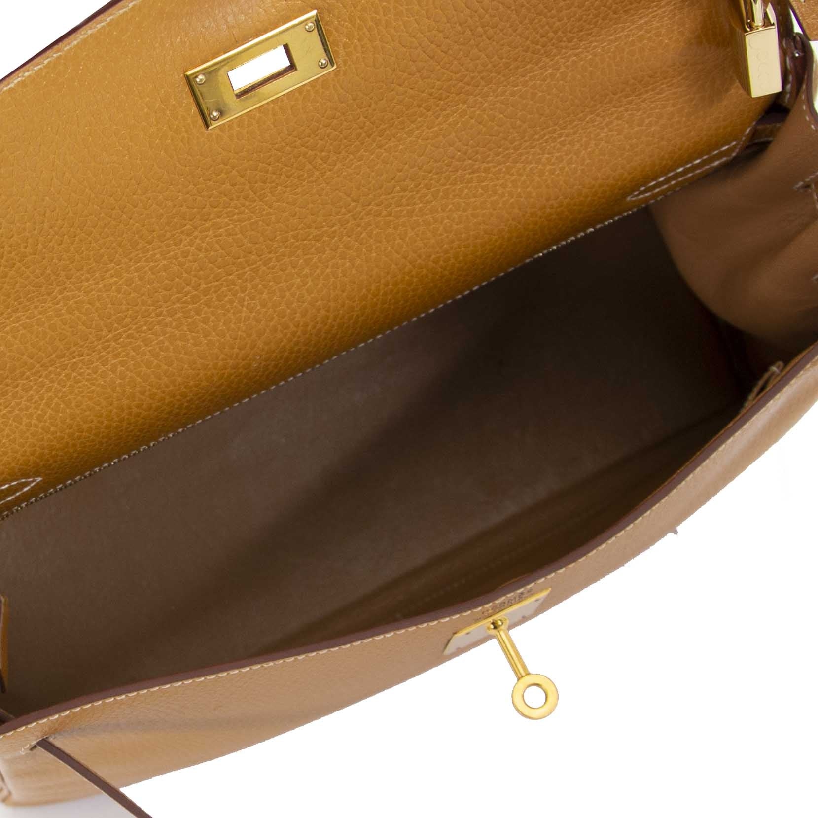 Hermès Kelly 32 Veau Ardennes Couleur Naturel