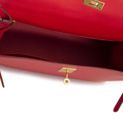As New Hermès Kelly 35 Sellier Rouge Tomate PHW now online at labellov.com as new