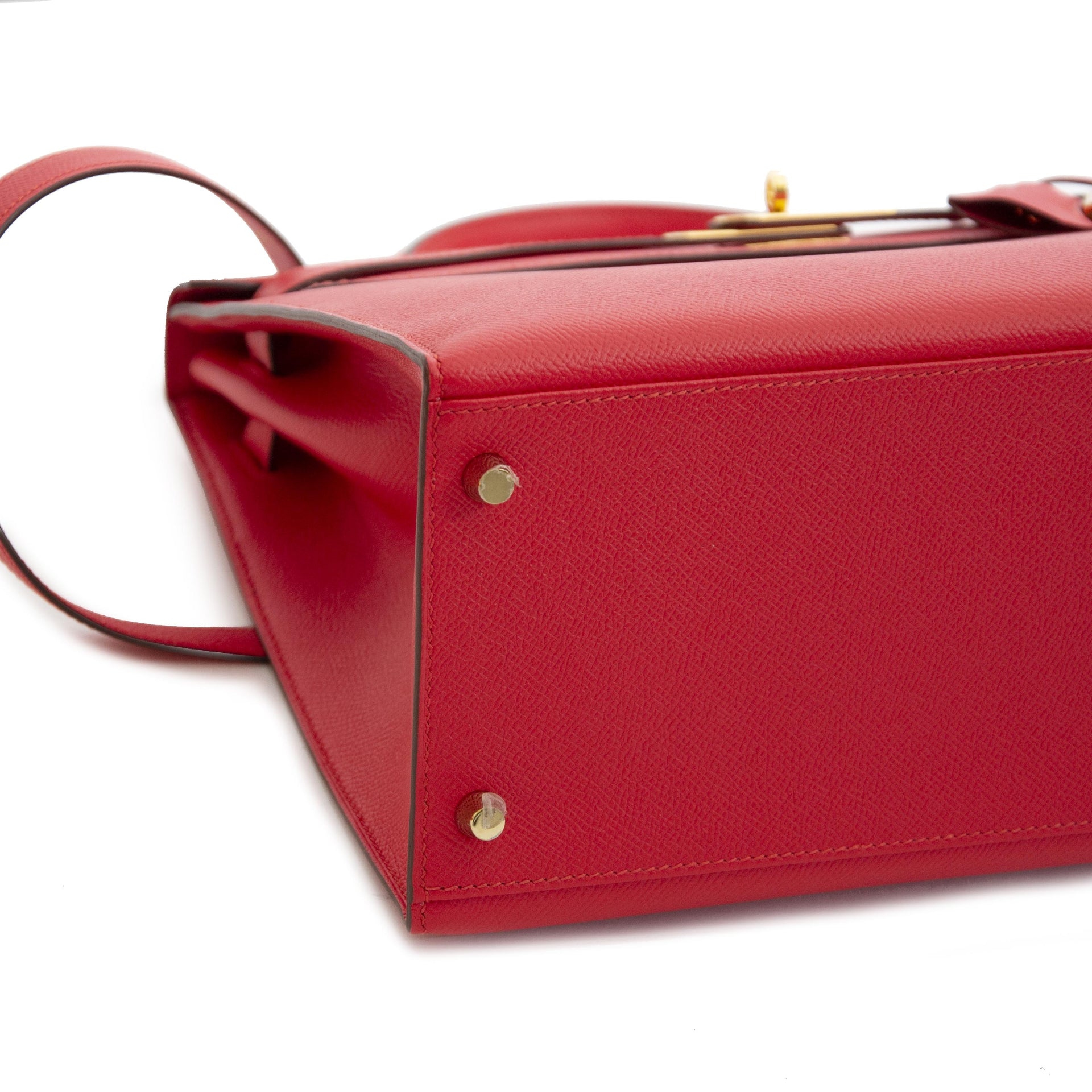 As New Hermès Kelly 35 Sellier Rouge Tomate PHW for the right price at labellov.com