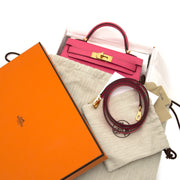 shop safe and secure online at labellov.com Hermès Kelly II Mini Veau Epsom Rose Azalee GHW