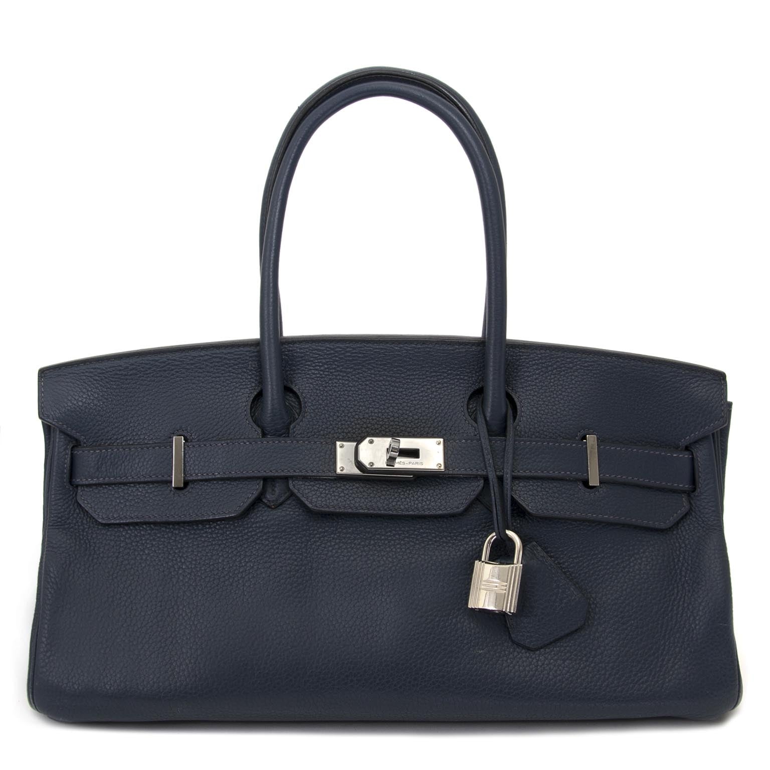 Hermès Long Birkin 42cm Midnight Blue JPG Bag available online at Labellov luxury