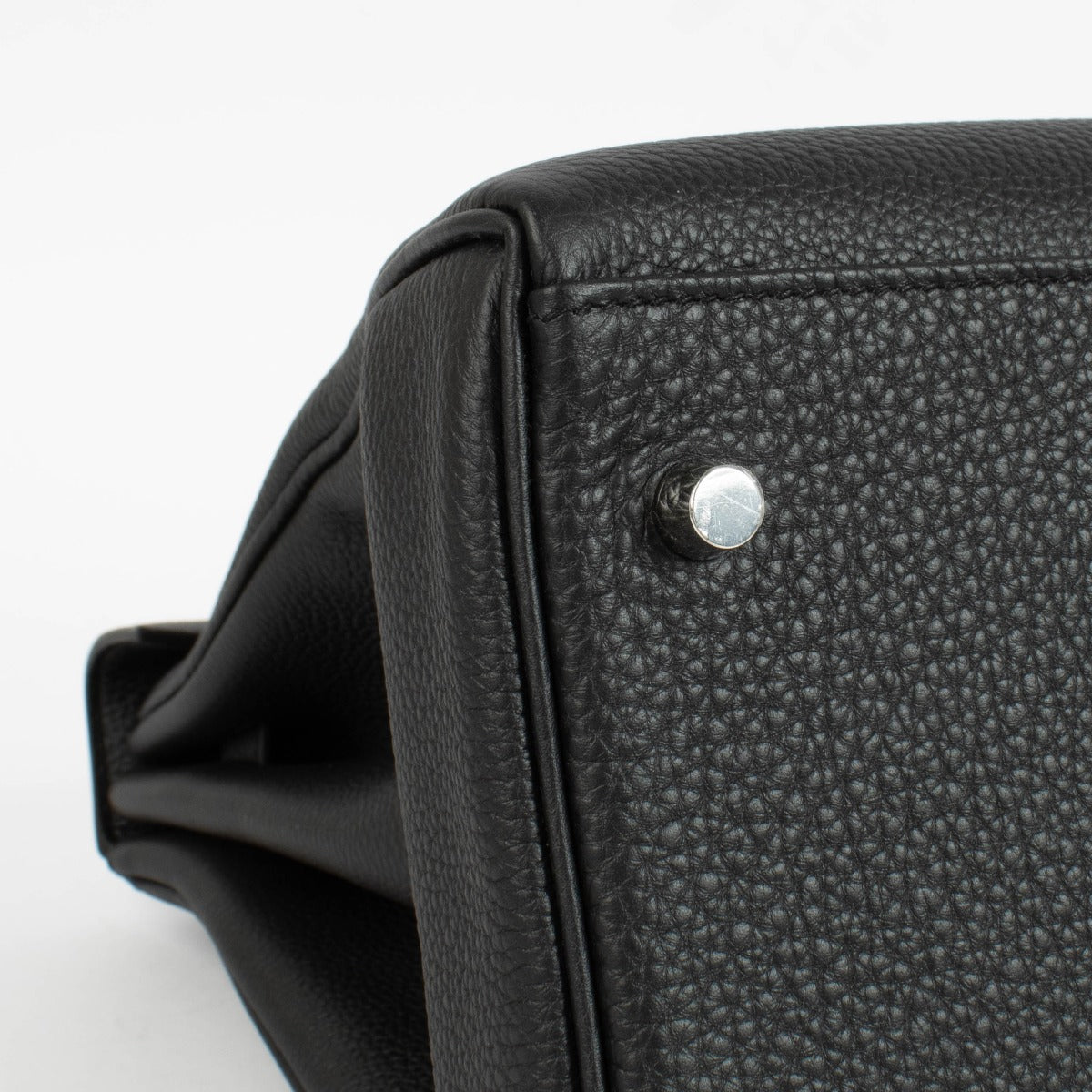 Hermès Kelly 42 Maxi Zwart Togo PHW