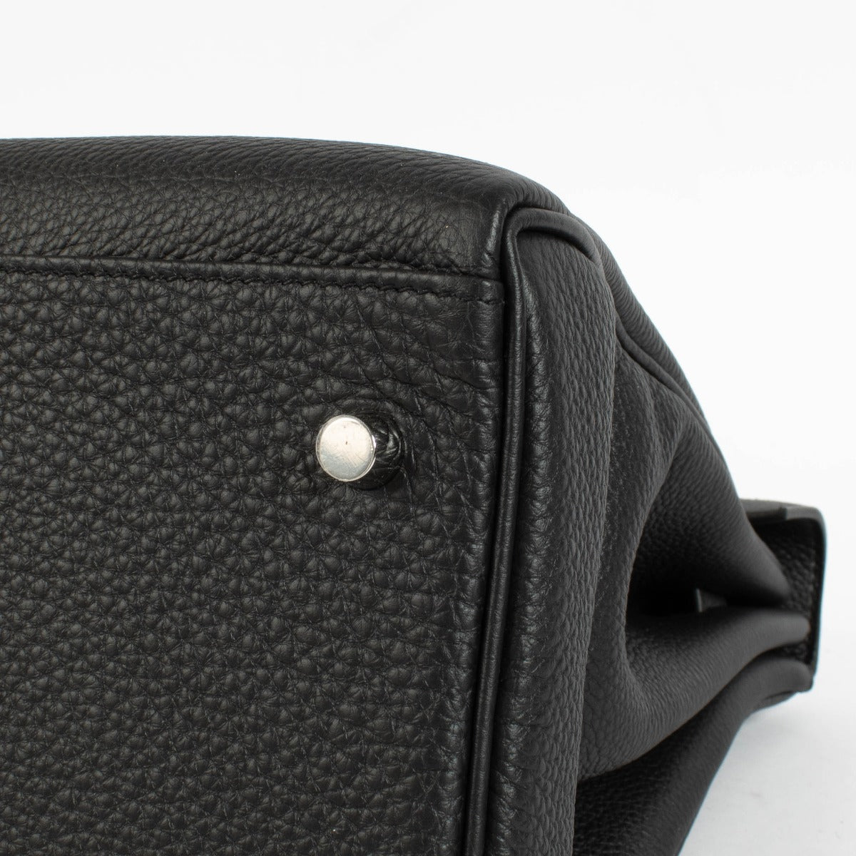 Hermès Kelly 42 Maxi Zwart Togo PHW