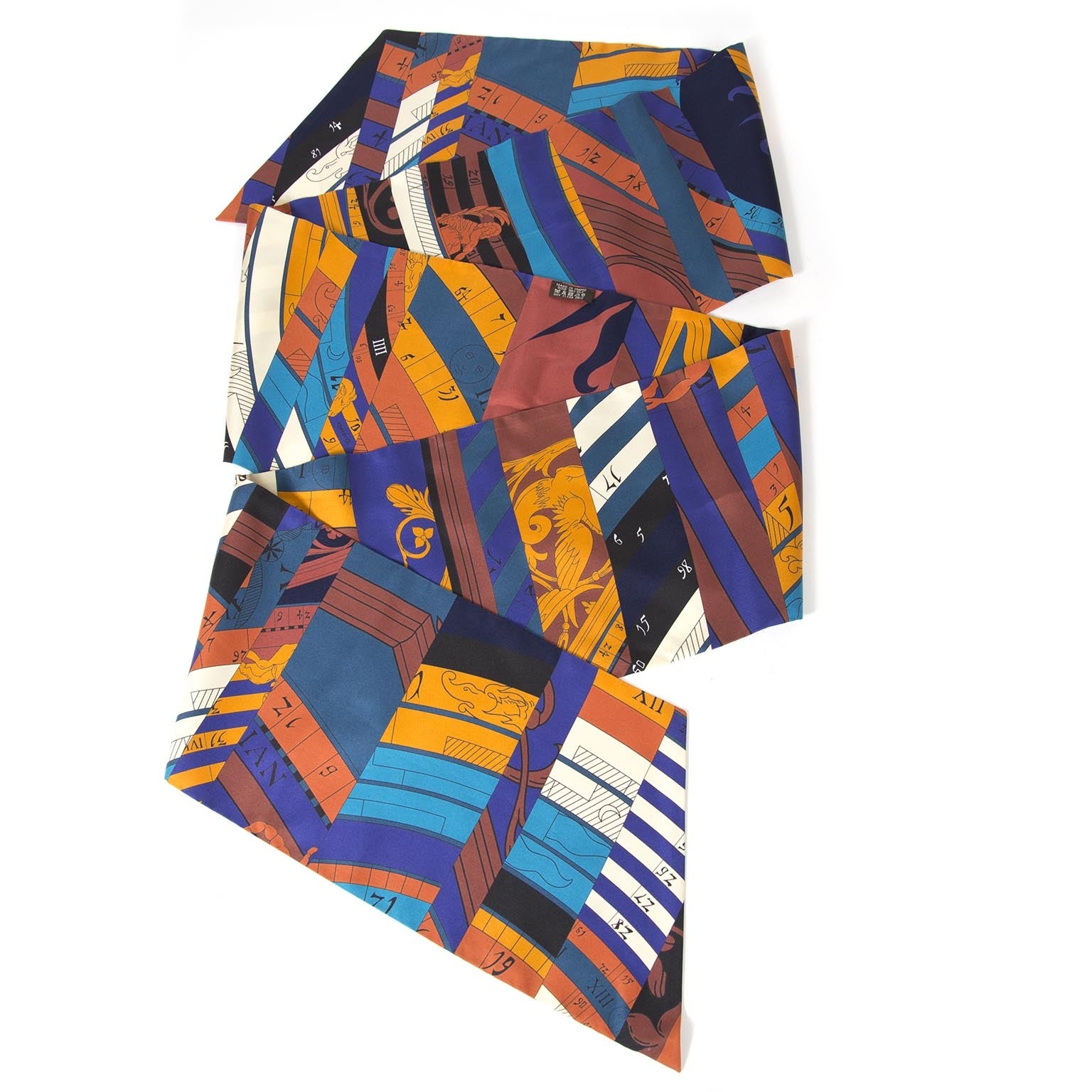 buy Hermès Maxi Twilly Multi Color Silk Scarf at labellov for the best price