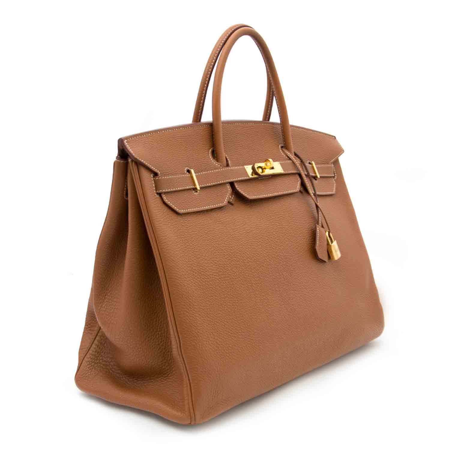 shop safe online aan de beste prijs Hermes Birkin 40 Gold Togo antwerpen webshop
