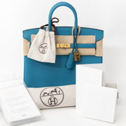 Hermes Birkin 25 cm turquoise togo online at e shop LabellOV Antwerp Belgium