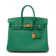 Bent u op zoek naar een authentieke Hermès Birkin 25 Vert Vertigo Swift GHW?