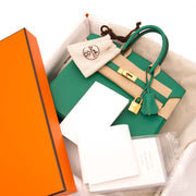 Hermès Birkin 25 Vert Vertigo Swift GHW