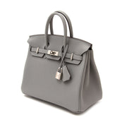 acheter en ligne comme neuf sac a mainBrand New Birkin 25 Gris Mouette Togo PHW